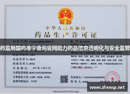 药监局国药准字查询官网助力药品信息透明化与安全监管